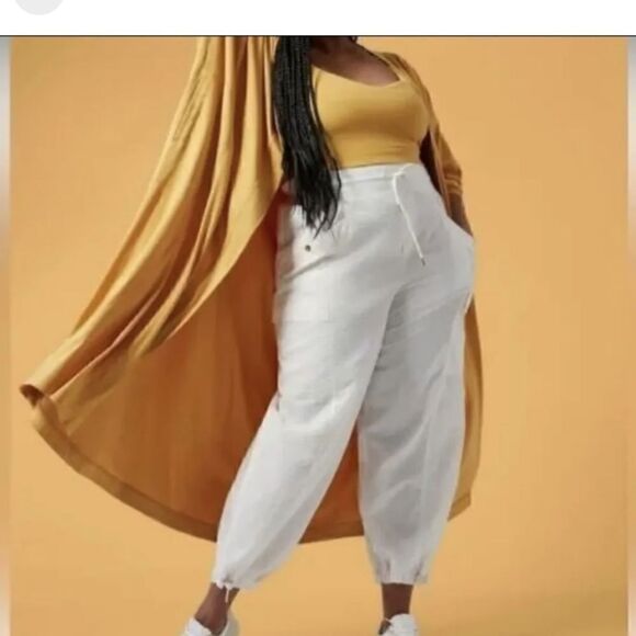 Alicia Keys for Athleta high waisted utility pants in ivory. Size 22 NW… - Picture 1 of 6